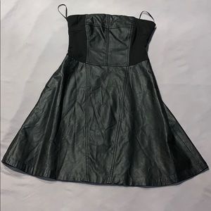 Rachel Roy Black leather tube Dress